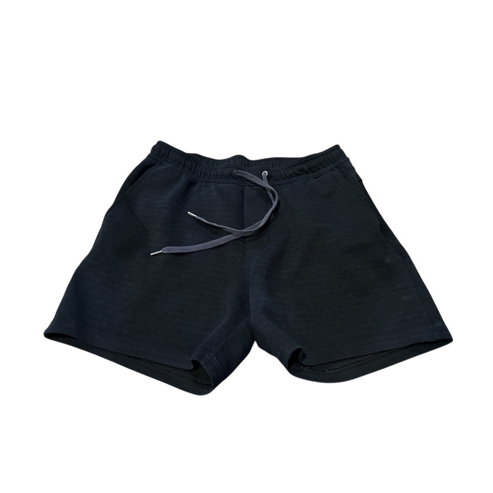 American Eagle Black Drawstring‎ Sweat Shorts Size Large EUC
